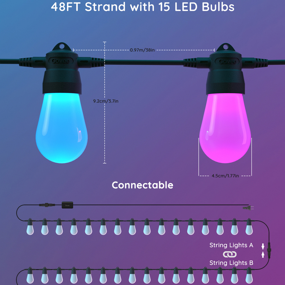 Govee RGBIC LED Smart Strip Light 15m Image 9