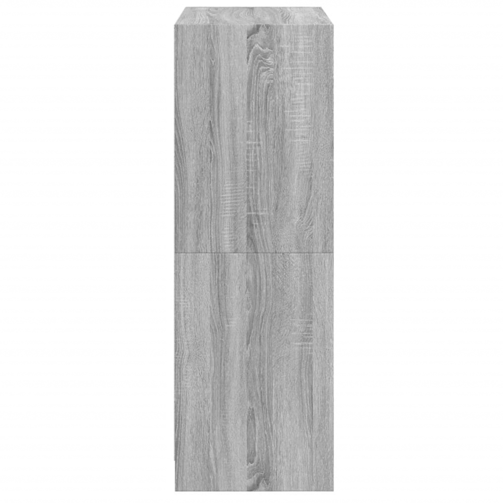 vidaXL 6 Glass Door Grey Sonoma Highboard Image 8
