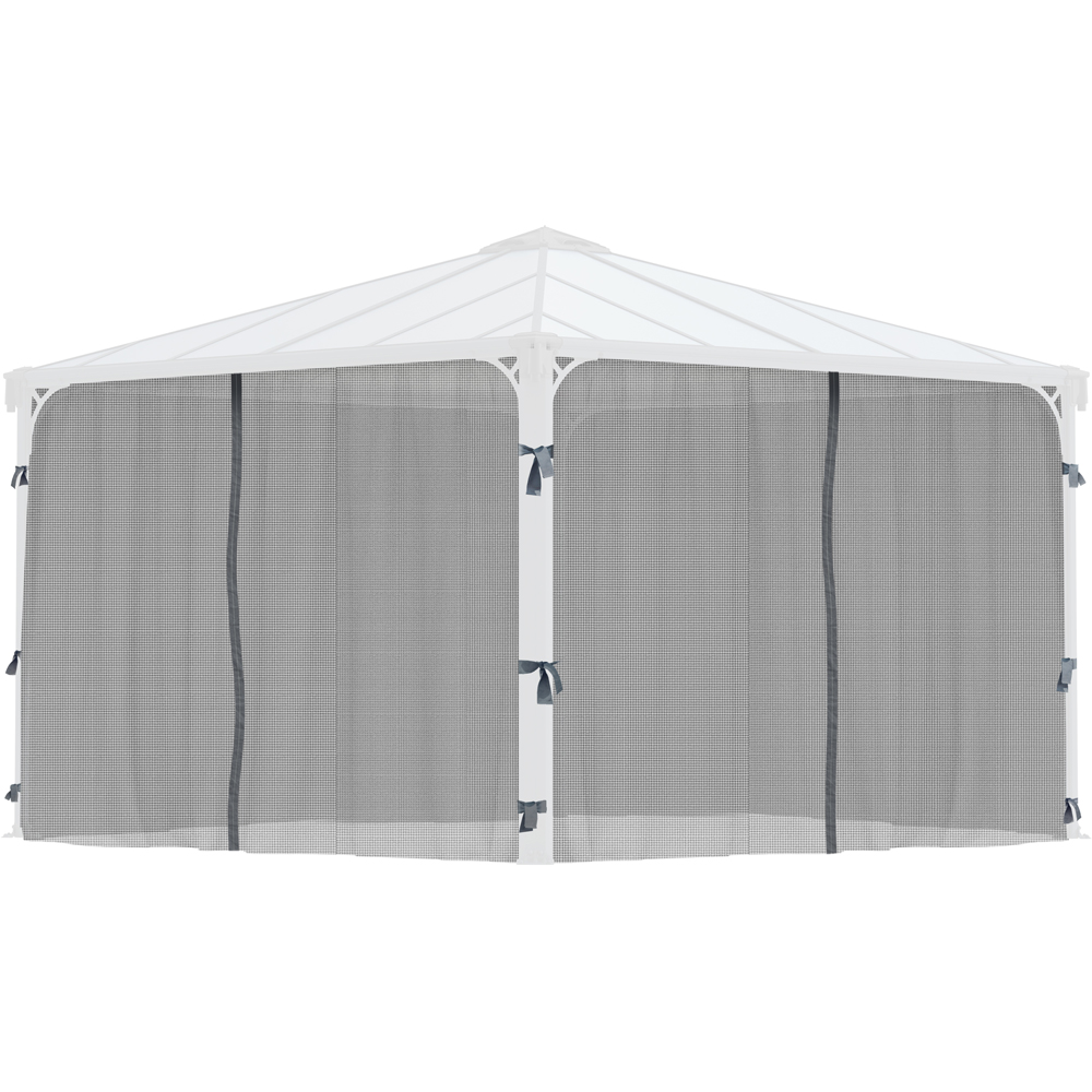 Palram Canopia 2.14 x 3.68m Square Gazebo Net Image 1