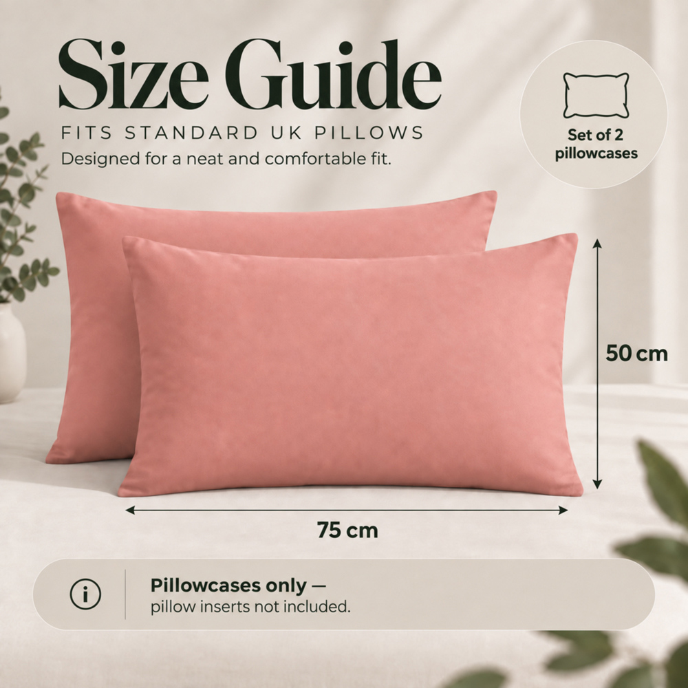 MHG Living Single Blush 30cm Deep Pocket Fitted Sheet with 2 Pillowcase Image 9