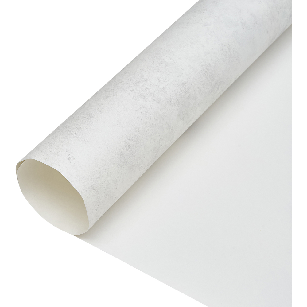 Living and Home Textured 3D Embossed Dusty White Non-Pasted Wallpaper Image 4