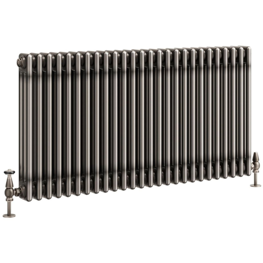 Go Bathrooms Clarence Raw Metal 3 Column 26 Section Radiator 600 x 1190mm Image 1