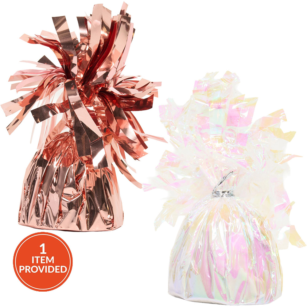 Iridescent and Rose Gold Balloon Weight Image 1