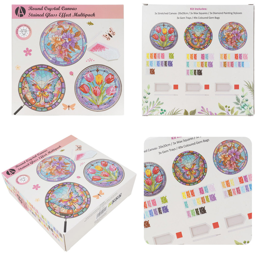 Crystal Canvas Stained Glass Effect Kit Multipack Image 5