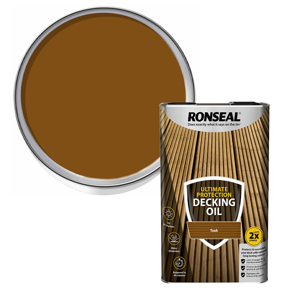Ronseal Ultimate Protection Teak Decking Oil 5L Image 1