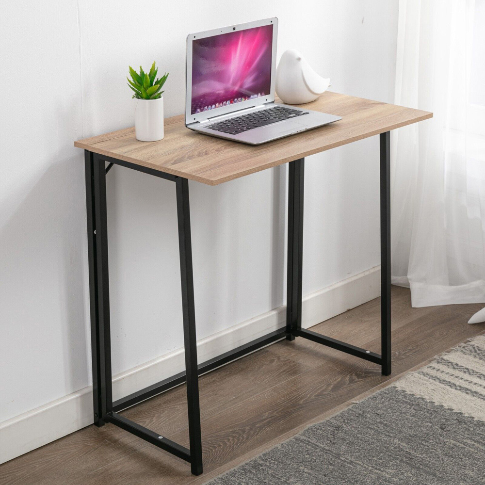 Boston Foldable Computer Desk Natural Image 1