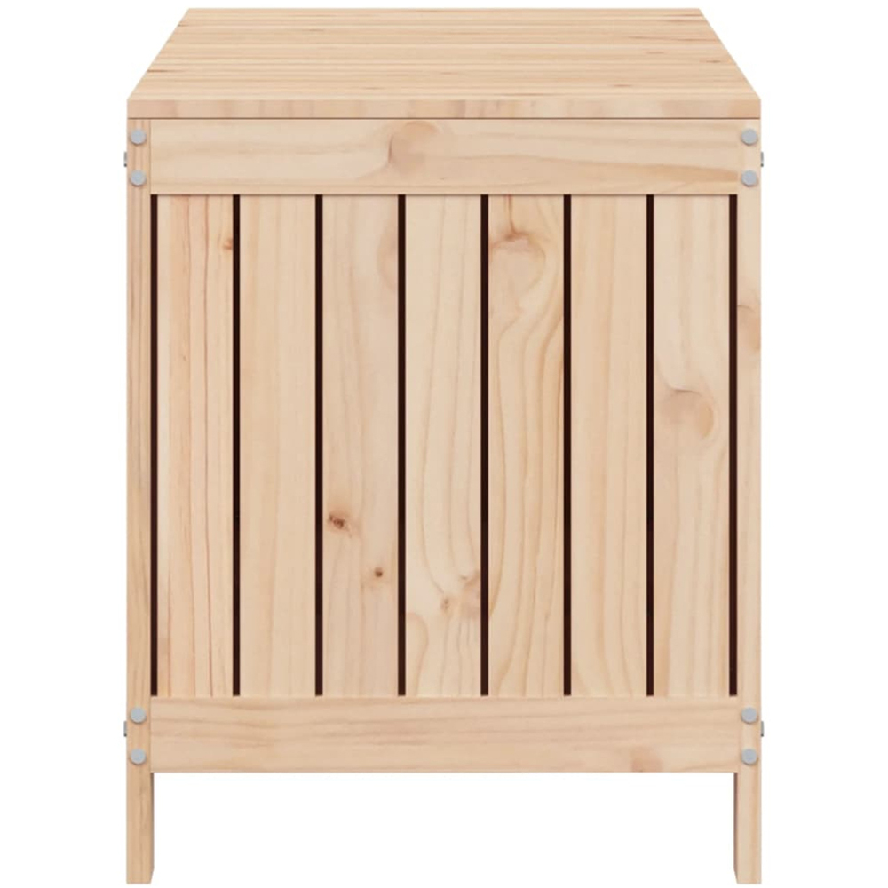 vidaXL 60 x 115 x 49cm Brown Pine Wood Garden Storage Box Image 6