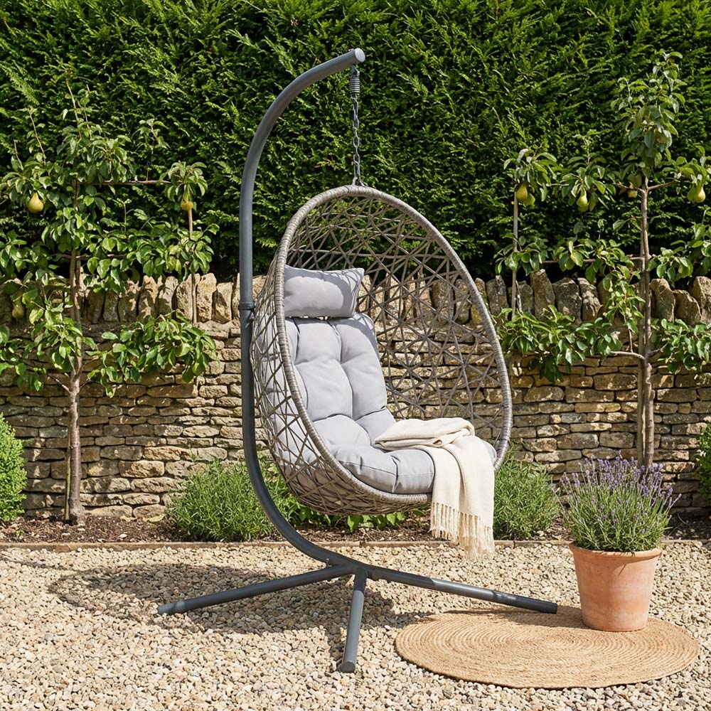 Teresa Hanging Chair with Cushion Image 3