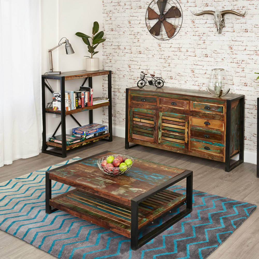 Baumhaus Urban Chic 3 Shelf Low Bookcase Image 6