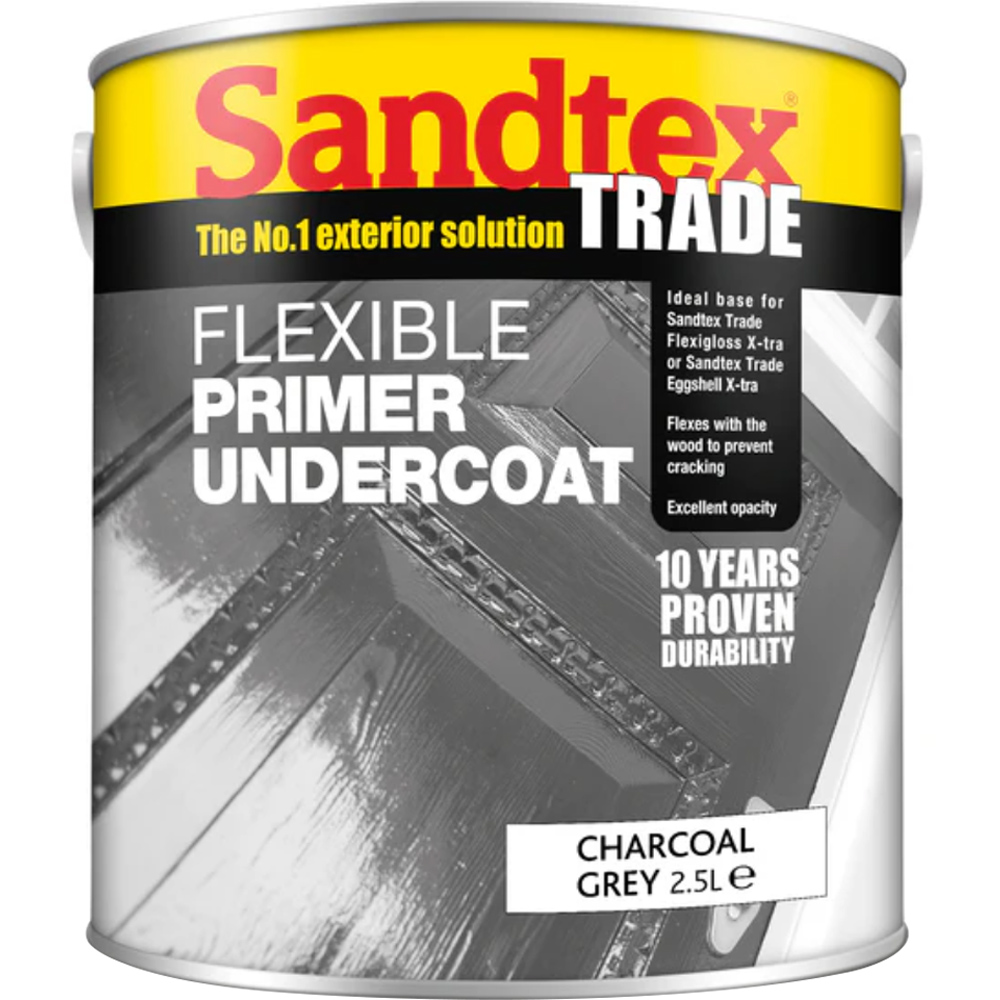 Sandtex Trade Flexible Charcoal Grey Primer Undercoat 2.5L Image