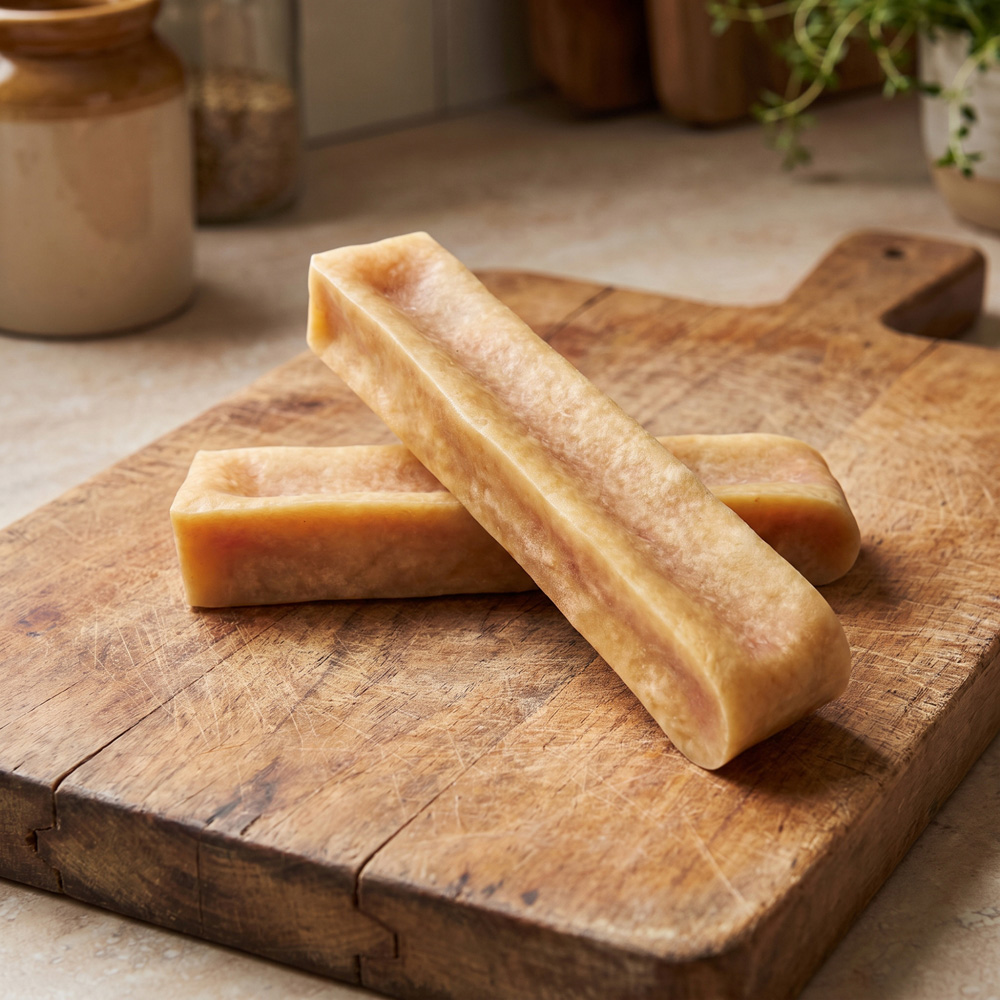 Mr Barnaby's Medium Peanut Butter Yak Dog Chew 2 Pack Image 3