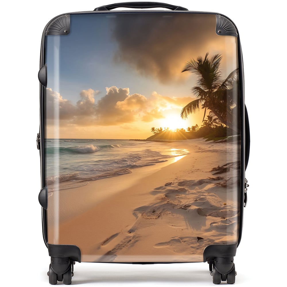 Warren Reed Designer Large Sunrise in Paradise Suitcase Image 1