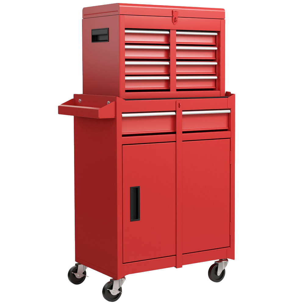 Costway 5 Drawer Red High Capacity Tool Storage Cabinet Image 1