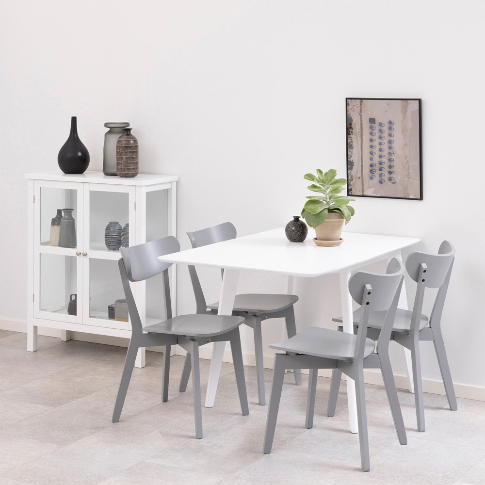 Florence Roxby Square Dining Table White Image 9