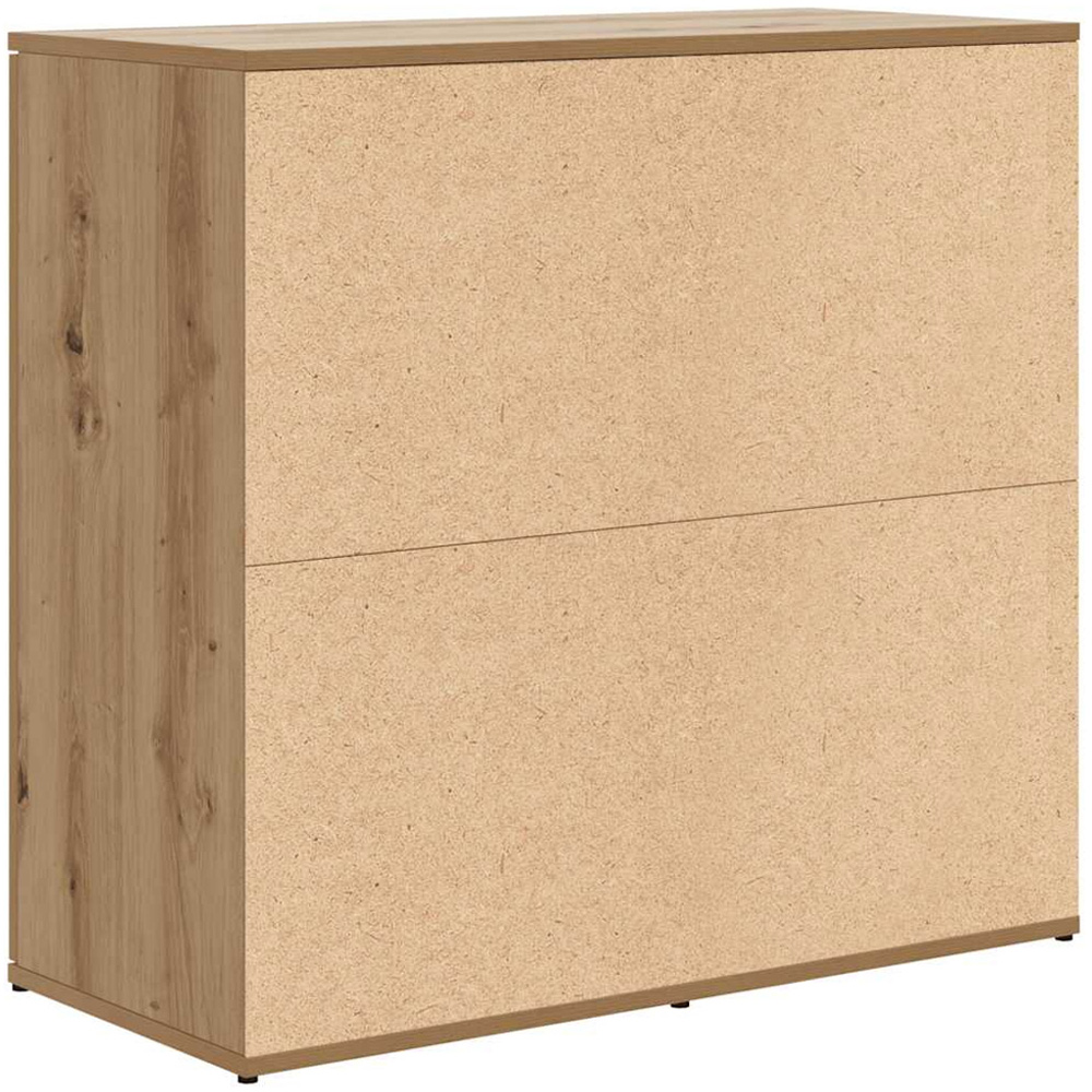 vidaXL 2 Door Single Drawer Artisan Oak Highboard Image 7