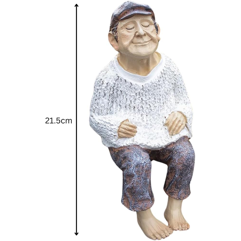 Marco Paul Sitting Grandfather Statue Garden Ornament Image 8
