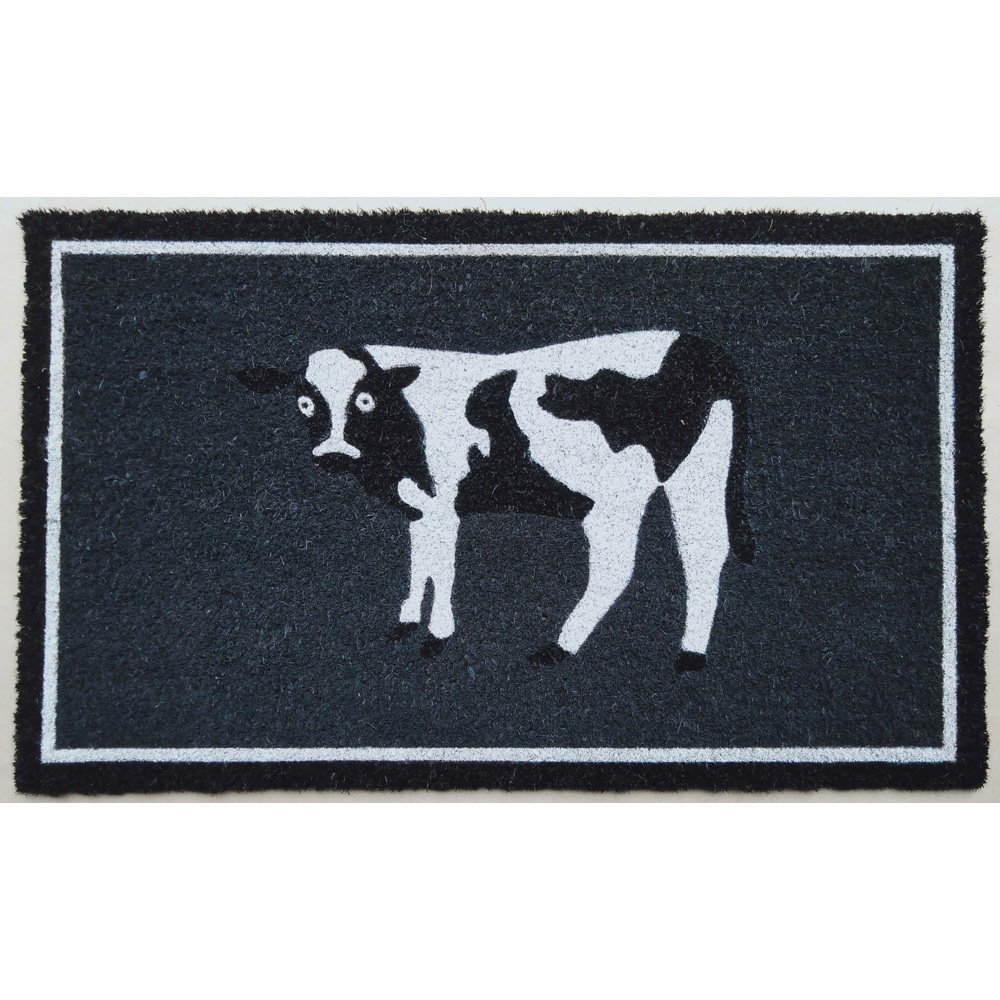 Arboria Garden Decor Cow Post Box and Doormat Set Image 4
