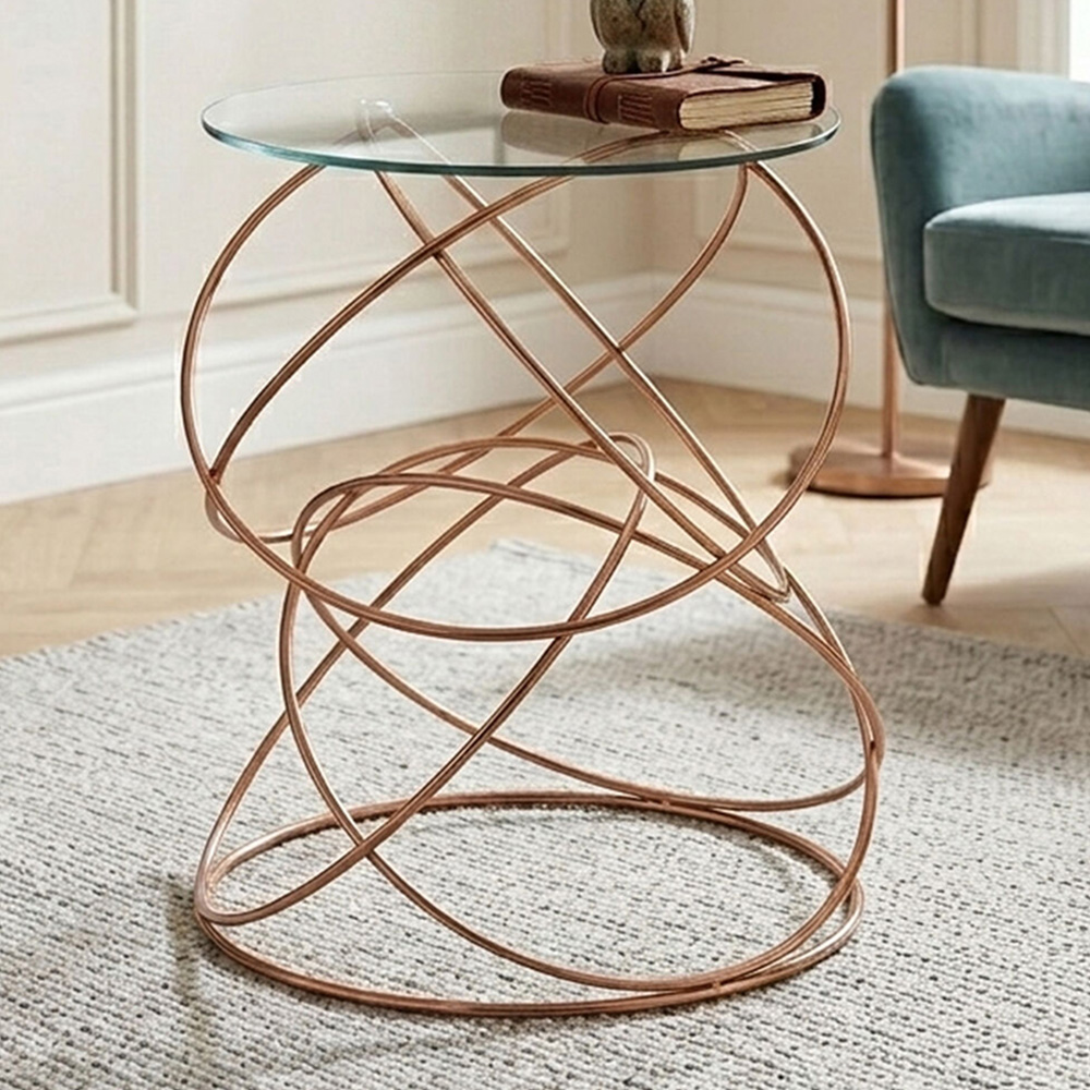 Premier Housewares Lexa Circles Accent Table Image 1