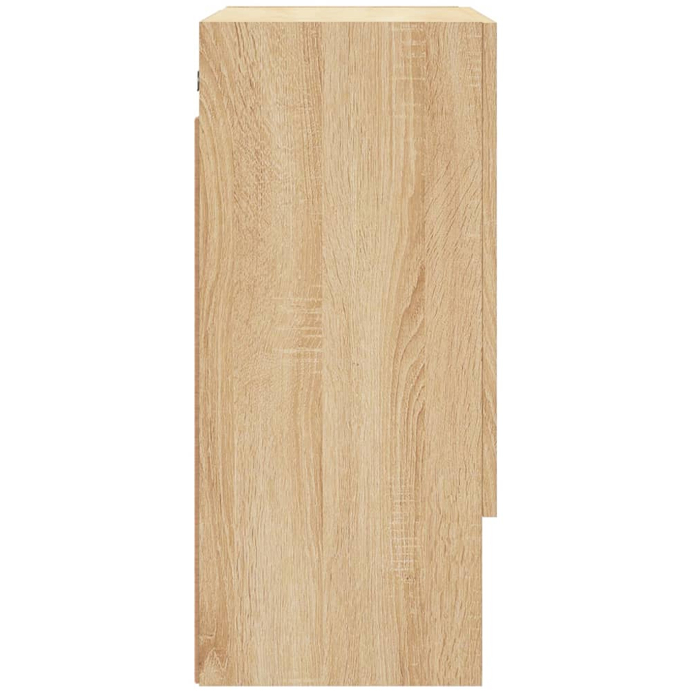 vidaXL 2 Door Single Shelf Sonoma Oak Wall Cabinet Image 7