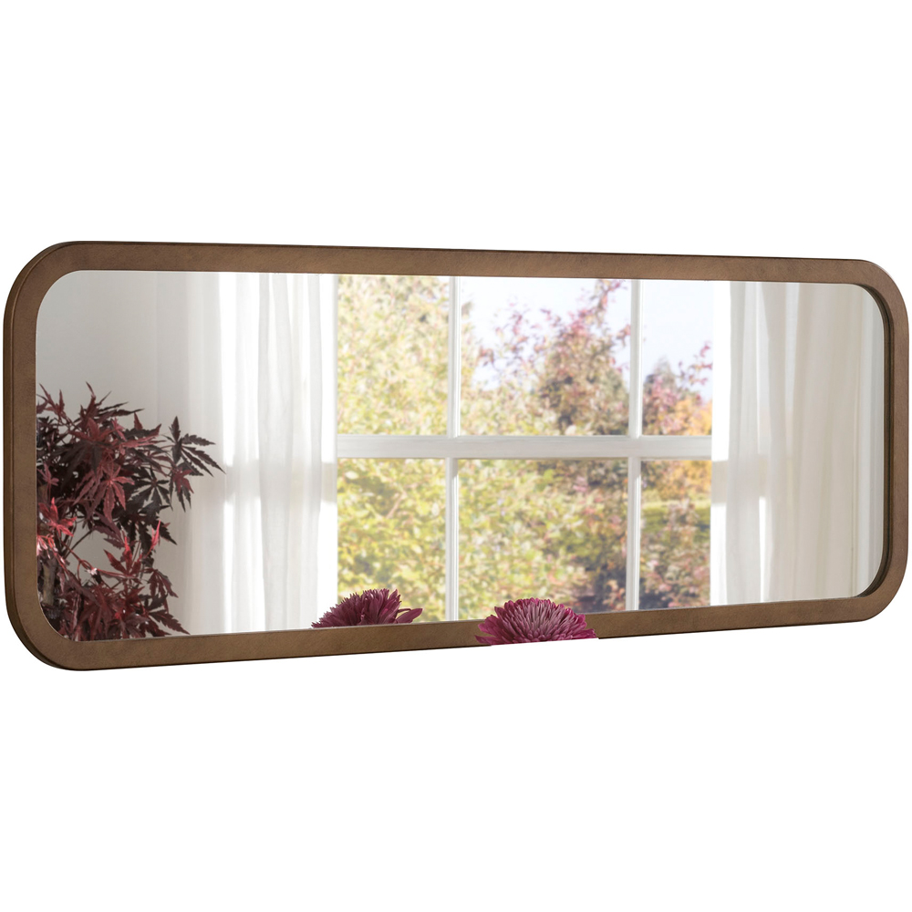 Yearn Bronze Curved Oblong Mirror 40 x 119cm Image 1