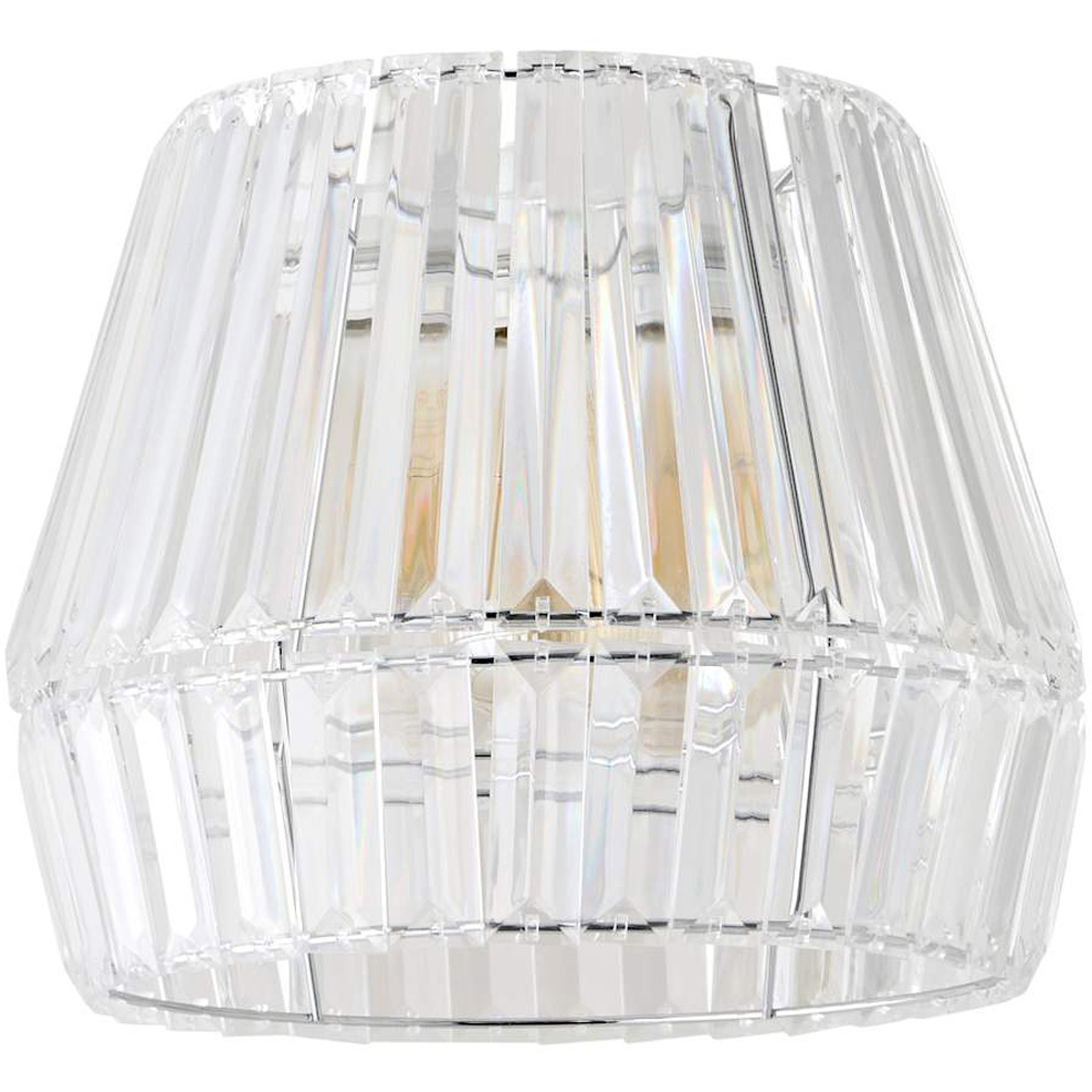 ValueLights Ellese Diamond Acrylic Easy Fit Ceiling Pendant Light Shade Image 1