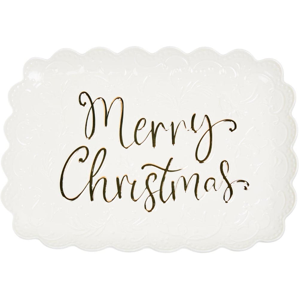 Merry Christmas Platter White Image 1