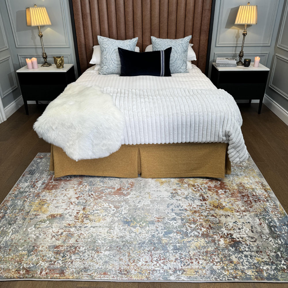 Kukoon Vintage Grey Soft Rug 120 x 170cm Image 1