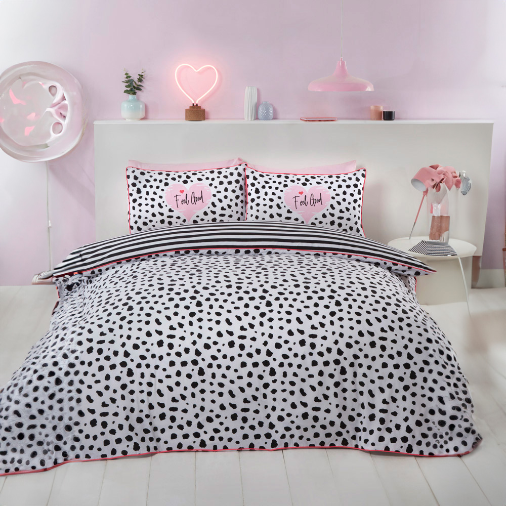 Rapport Home Dalmatian Single Black Duvet Cover Set  Image 1