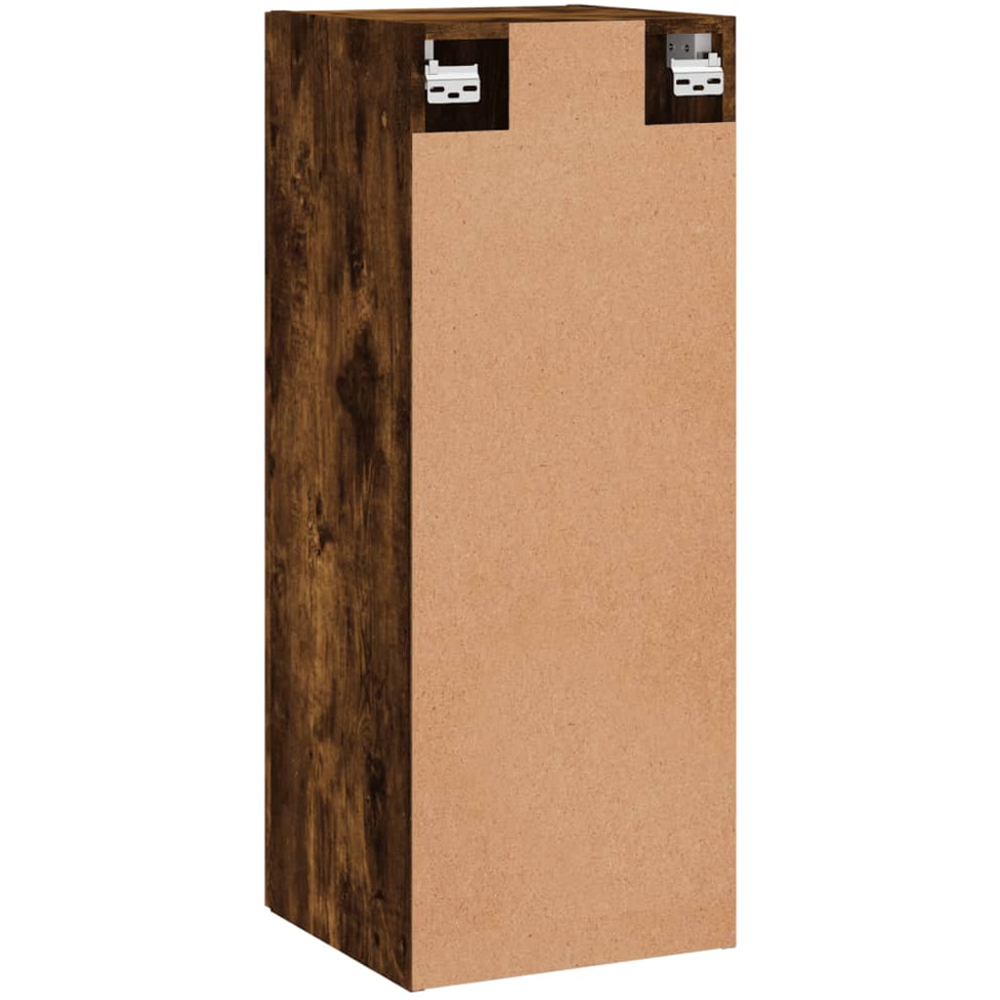 vidaXL Single Door Brown Smoked Oak Wall Mounted Cabinet Image 8