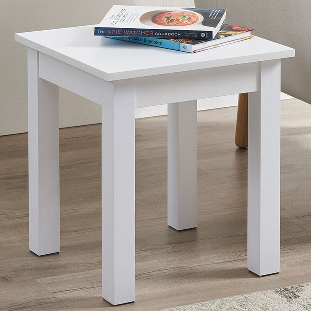Windsor White Side Table Image 1