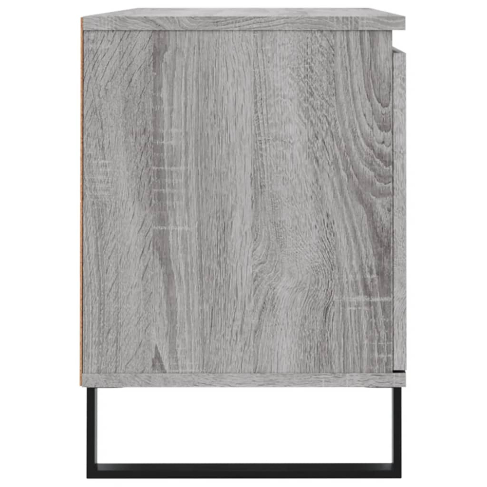 vidaXL 2 Door 2 Drawer Grey Sonoma TV Cabinet Image 7