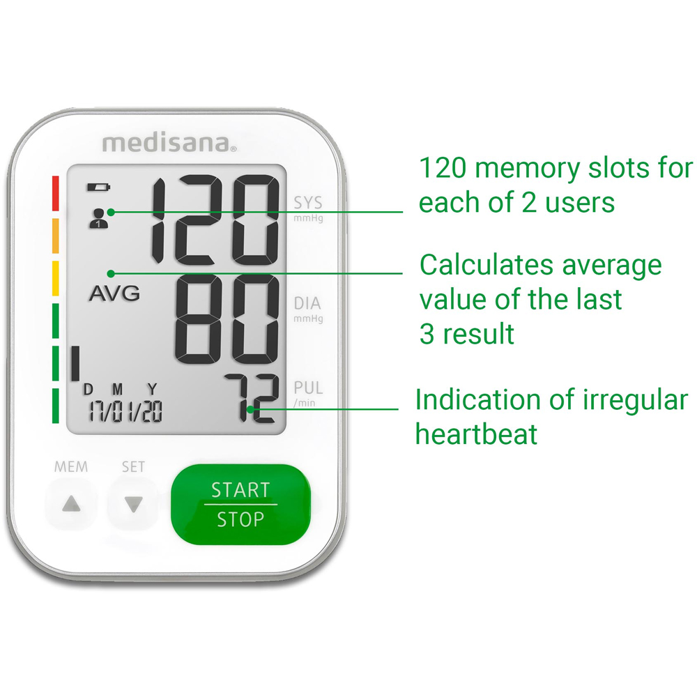 Medisana BU 565 White Blood Pressure Monitor Image 4
