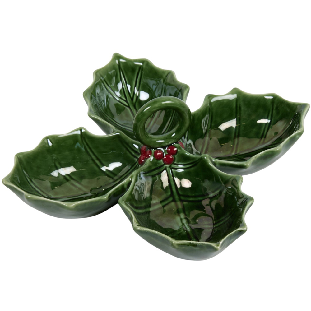 Holly Dipping Dish Green Image 1
