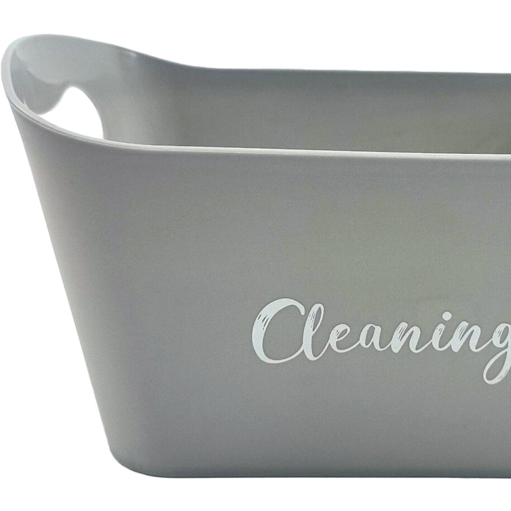 Grey Cleaning Storage Caddy Box Image 2