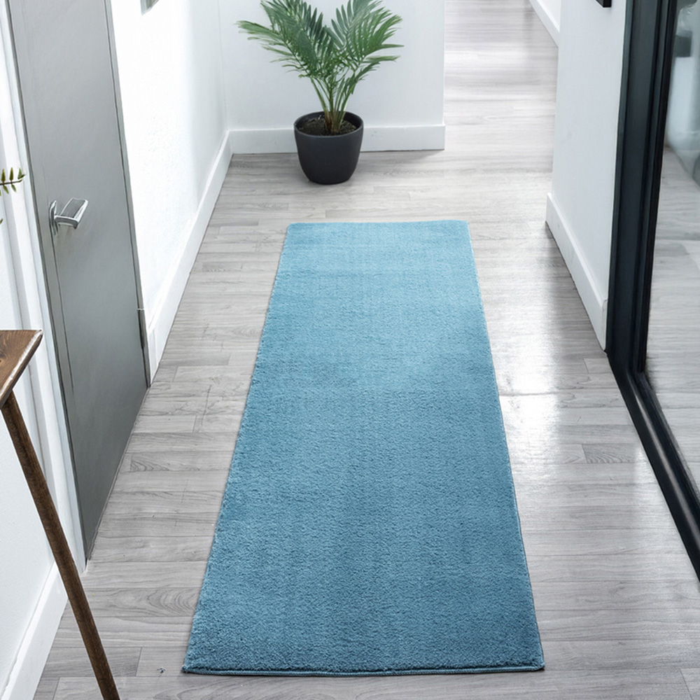 Desire Rugs Comfy Blue Anti Slip Felt Backing Rug 80 x 120cm Image 7