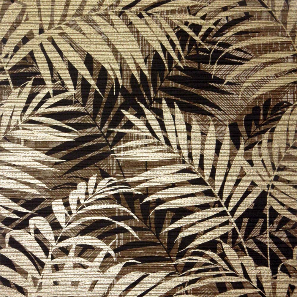 Arthouse Textured Palm Leaf Chocolate and Gold Wallpaper Image 1