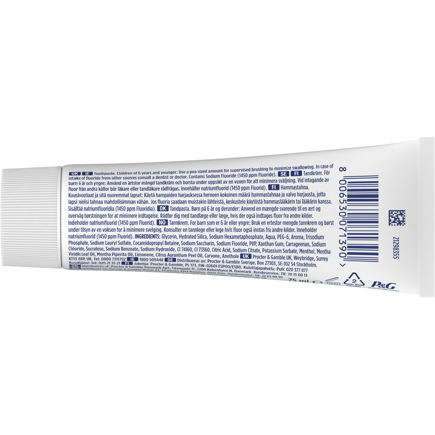Pack of 2 Oral-B 3D White Advanced Toothpastes Image 5