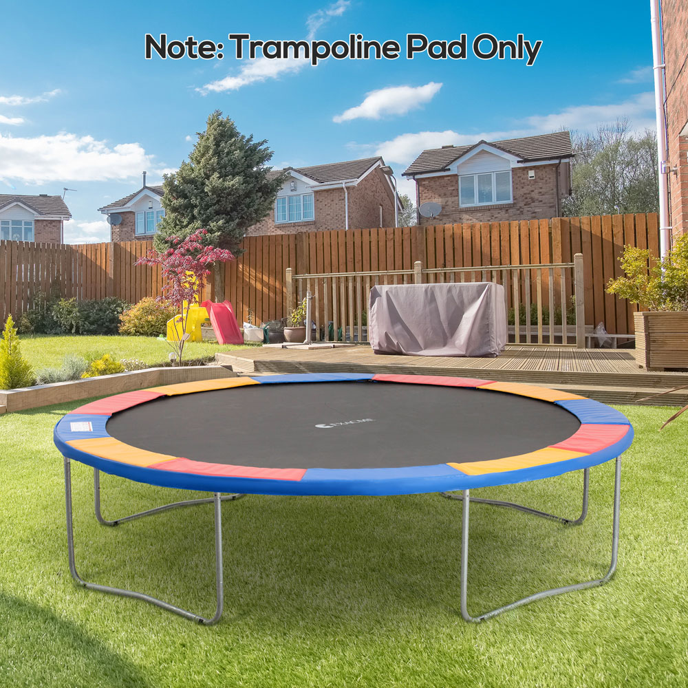 HOMCOM 12ft Multicolour Thick Foam Spring Cover Trampoline Safety Pad Image 4