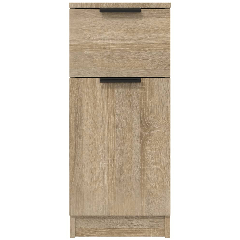 vidaXL Single Door Single Drawer Sonoma Oak Sideboard Image 4
