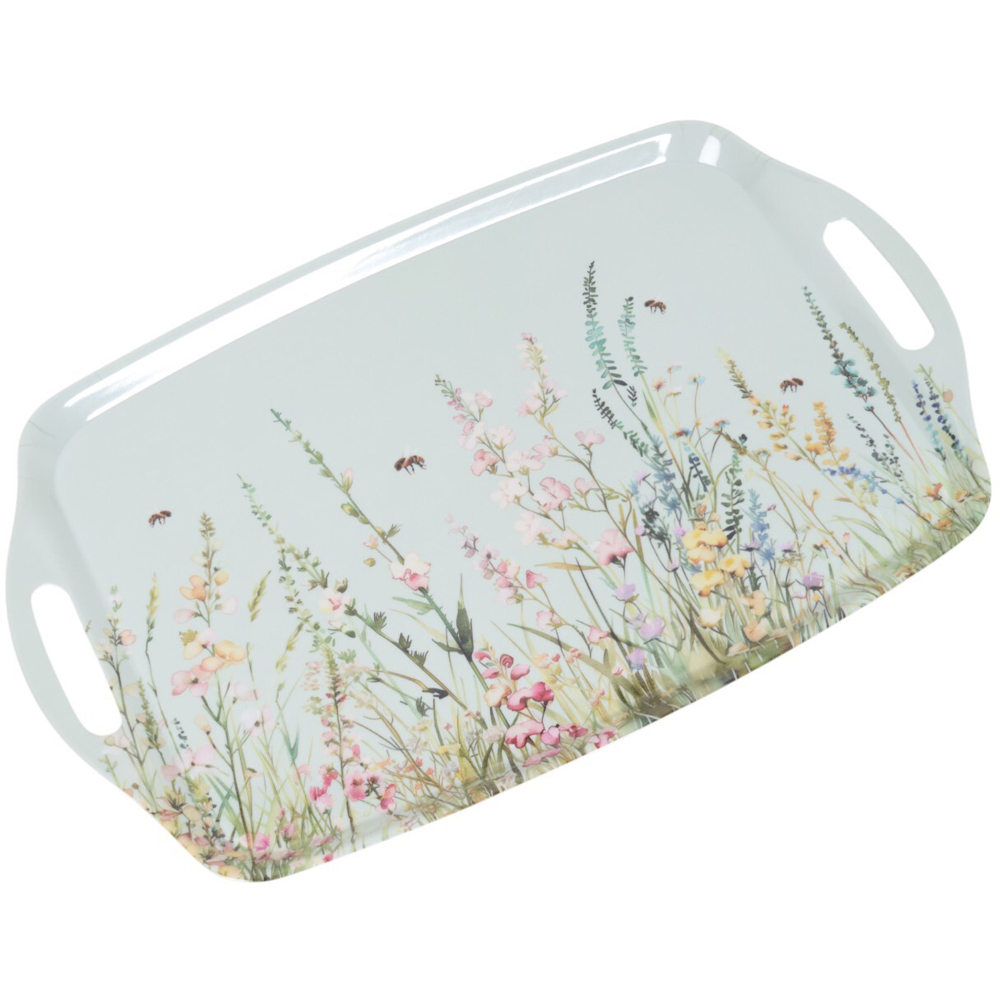 Floral Bees Large Tray Sage Image 2
