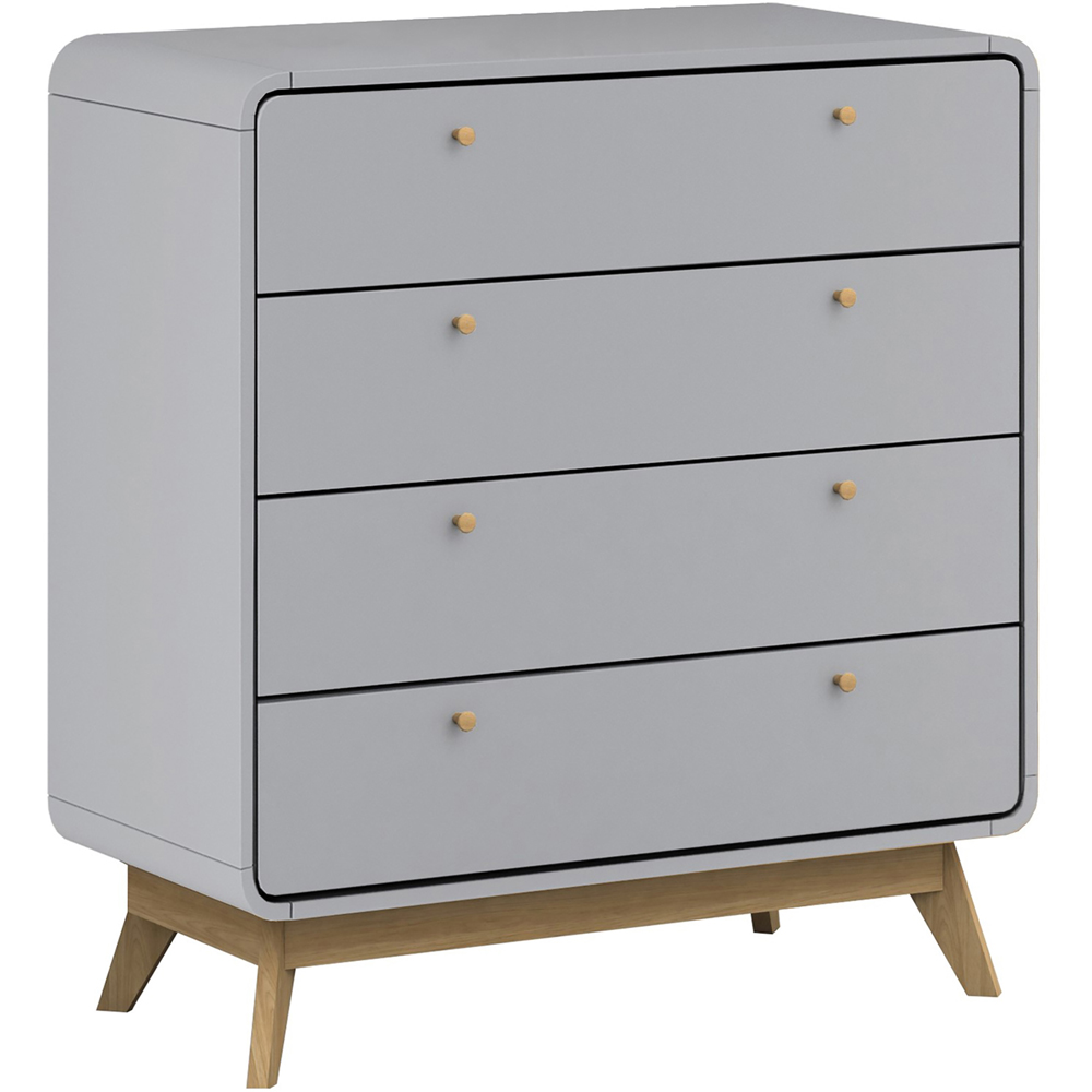 Loft24 Cassie 4 Drawer Grey Chest of Drawers Image 2