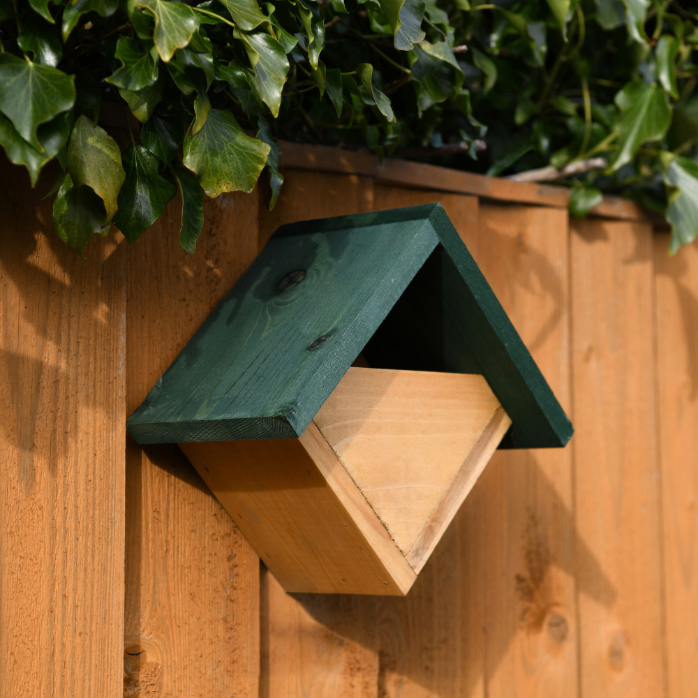 Happy Beaks Robin Nest Box with Green Roof 2 Pack Image 2