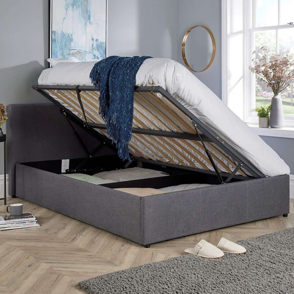 Home Source Horizon Small Double Side Lift Ottoman Bed Image 1
