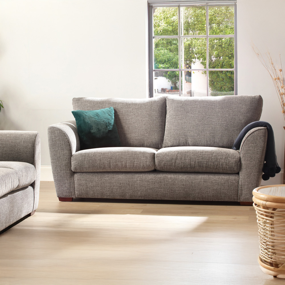 Desser Furniture Richmond 3 Seater Charcoal Linen Sofa Image 7