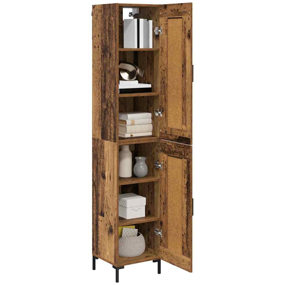 vidaXL 2 Door Old Wood Highboard Image 3