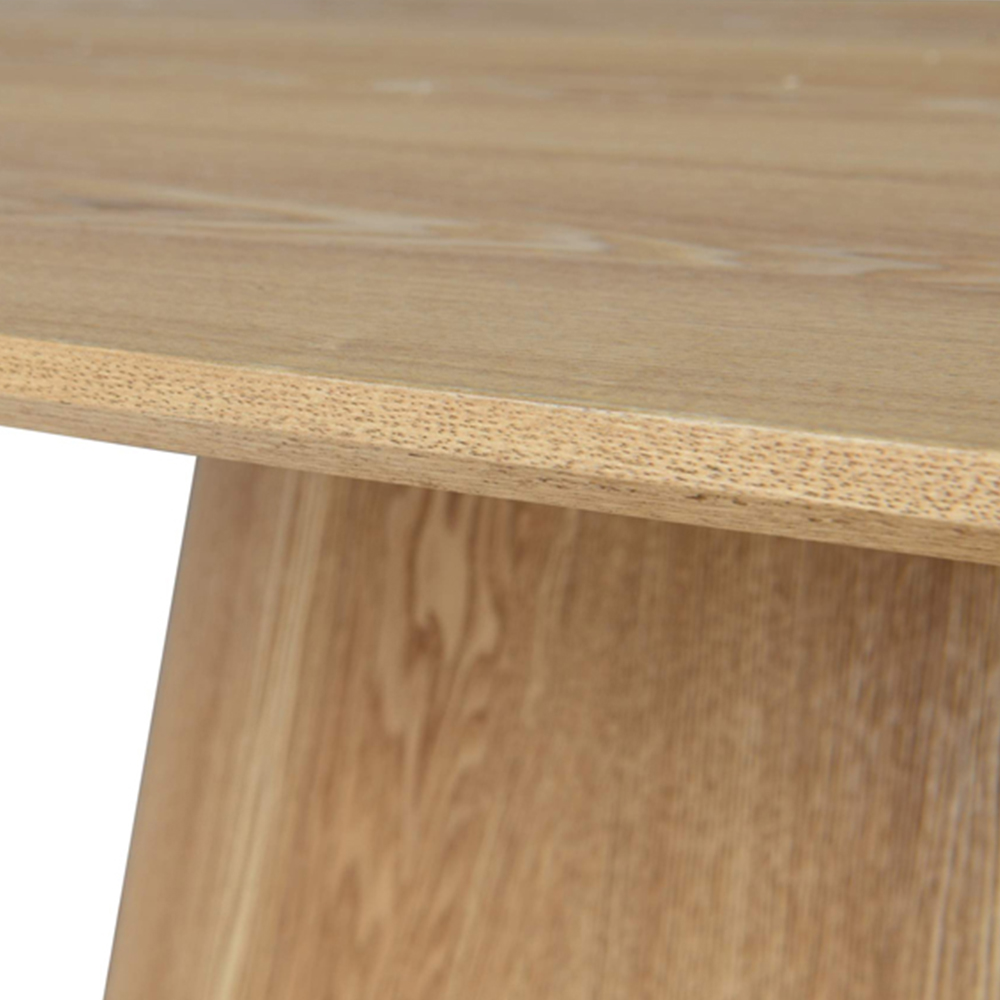 Shankar Cleveland 4 Seater Natural Oval Dining Table Image 7