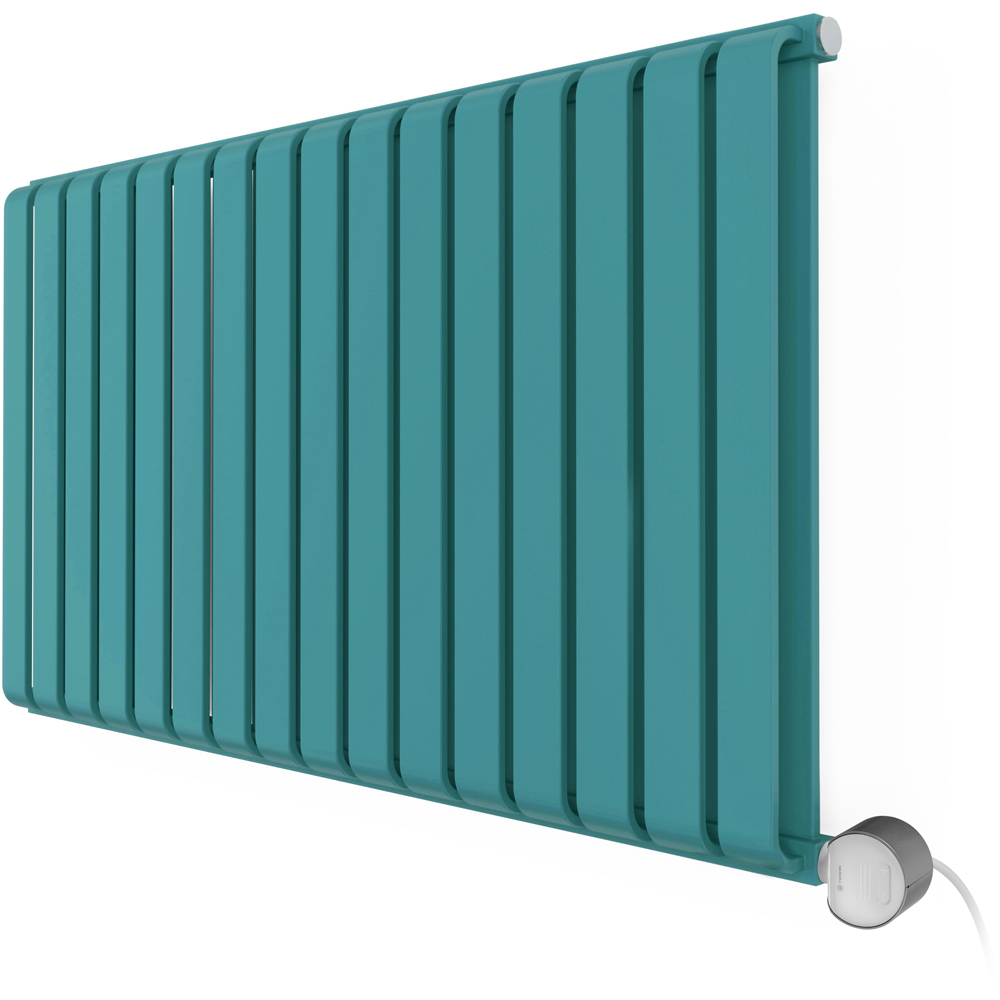 Terma Warp-Room E Wi-Fi Matt Teal Electric Radiator 1200W 630 x 1045mm Image 1