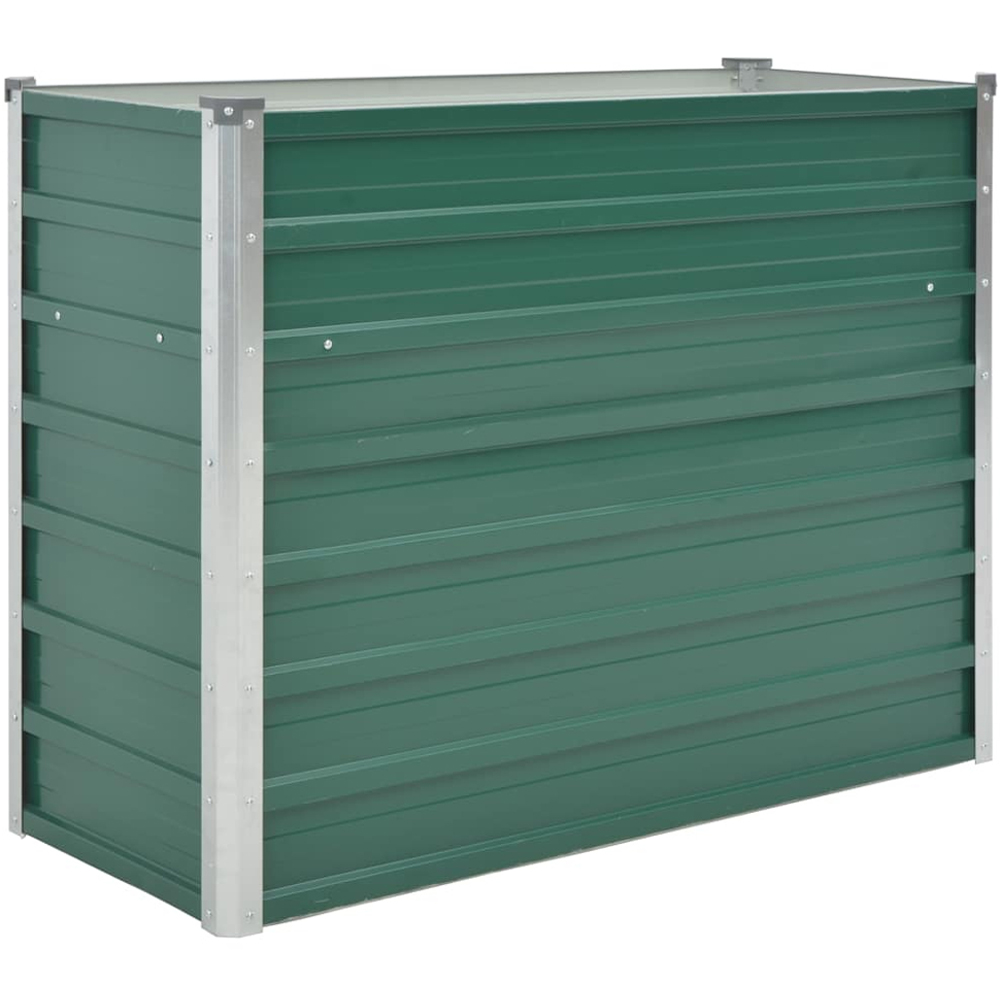 vidaXL Green Galvanised Steel Raised Garden Bed 77 x 40 x 100cm Image 1