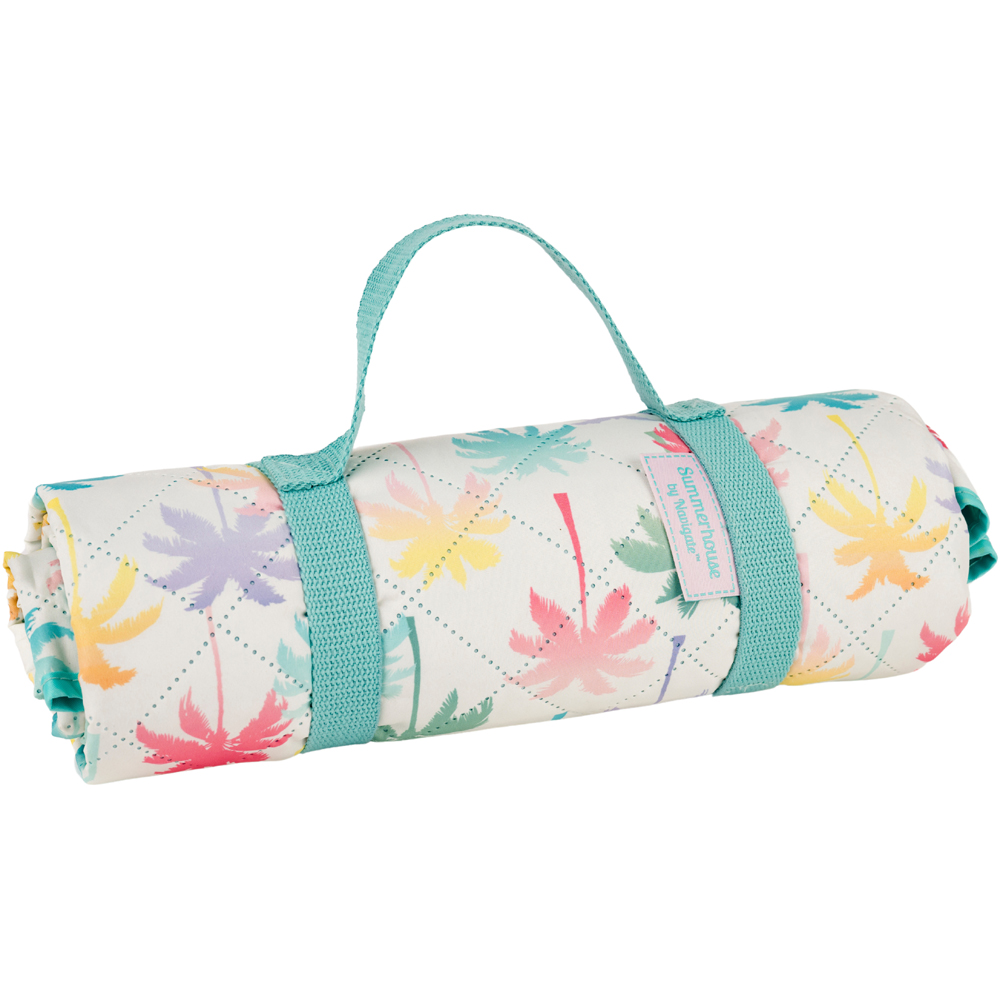 Navigate Coconut Grove Single Ombre Palm Regular Quilted Blanket Image 1