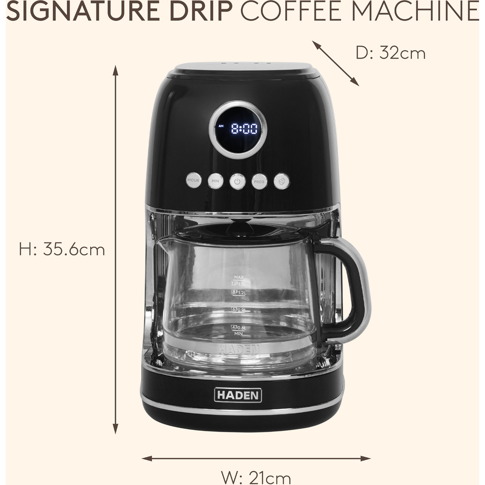 Haden 215741 Black Drip Filter Coffee Machine Image 7